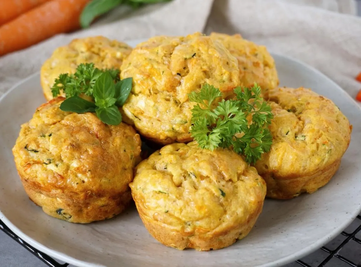 Herzhafte Gemüsemuffins, perfekt als Snack