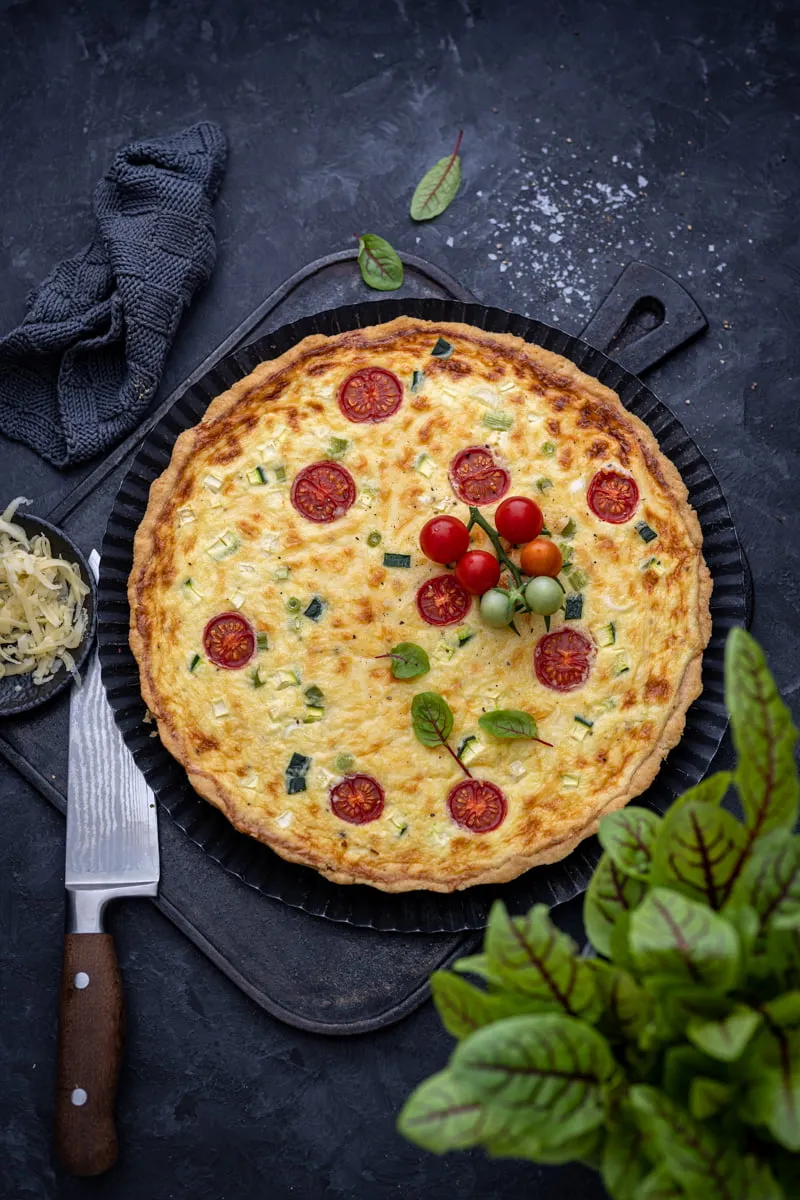 Herzhafte Käse-Quiche für Silvester – warm oder kalt ein Genuss