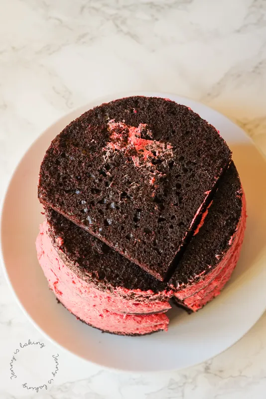 Herztorten-Stücke positionieren und fixieren