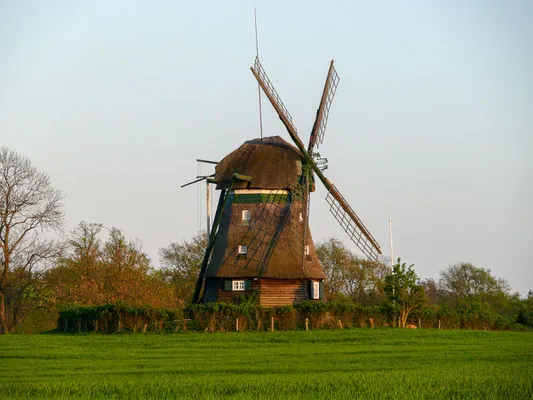 Historische Windmühle in Farve als besondere Übernachtungsmöglichkeit in Schleswig-Holstein