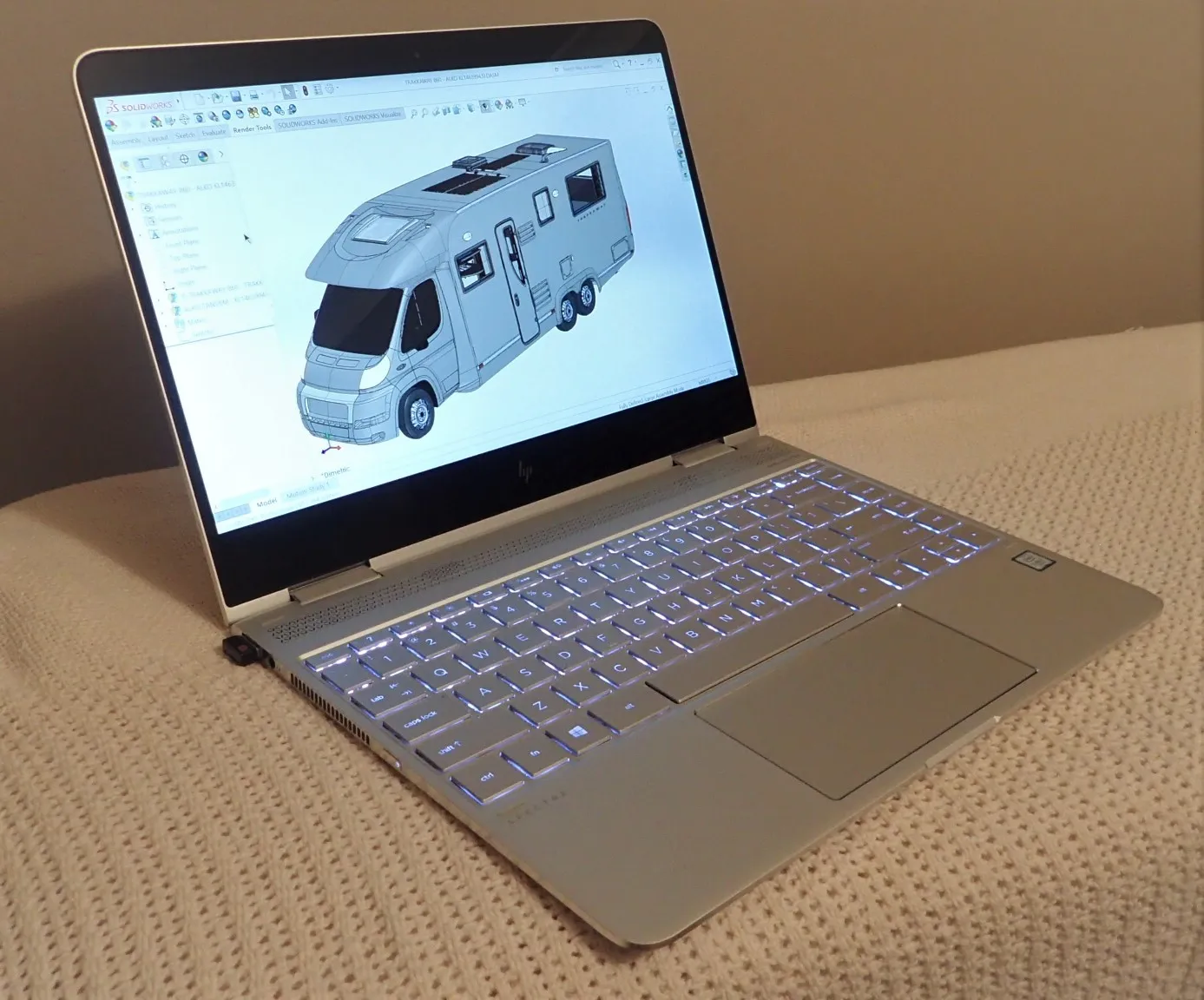 HP Spectre x360 im geschlossenen Zustand