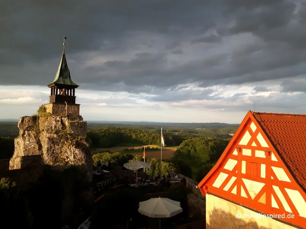 Idyllische Ansicht von Burg Hohenstein im Nürnberger Land