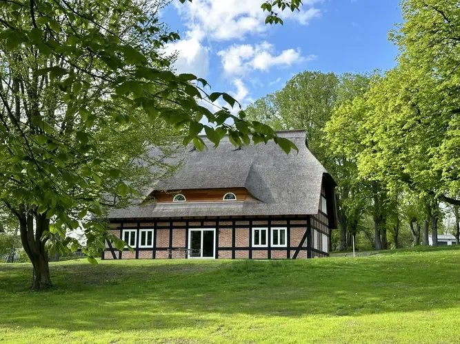 Idyllischer Ausblick auf die Landschaft Mecklenburg-Vorpommerns