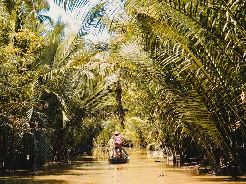 Ikonische Kalksteininseln der Halong-Bucht in Vietnam, ein unvergessliches Reiseziel im März