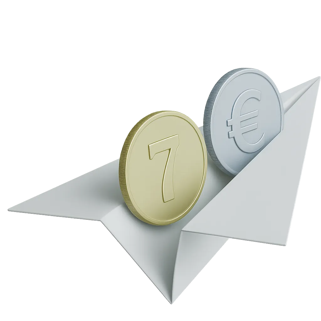 Illustration einer Familie, die mit einem größeren Haus und einer Sonne im Hintergrund über die Altersvorsorge spricht.