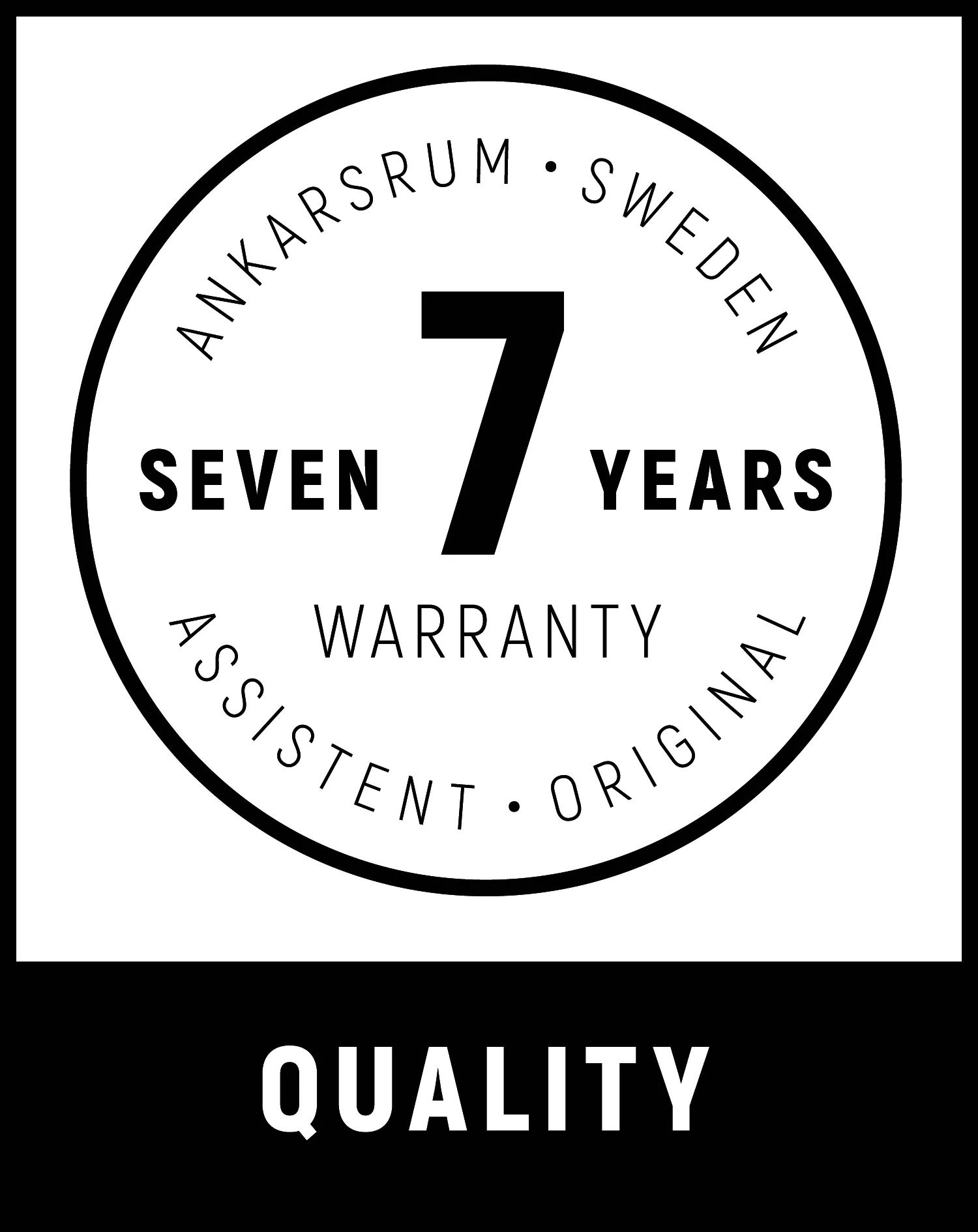 Illustrationssymbole für Robustheit, Langlebigkeit und einfache Reinigung eines Küchenmixers