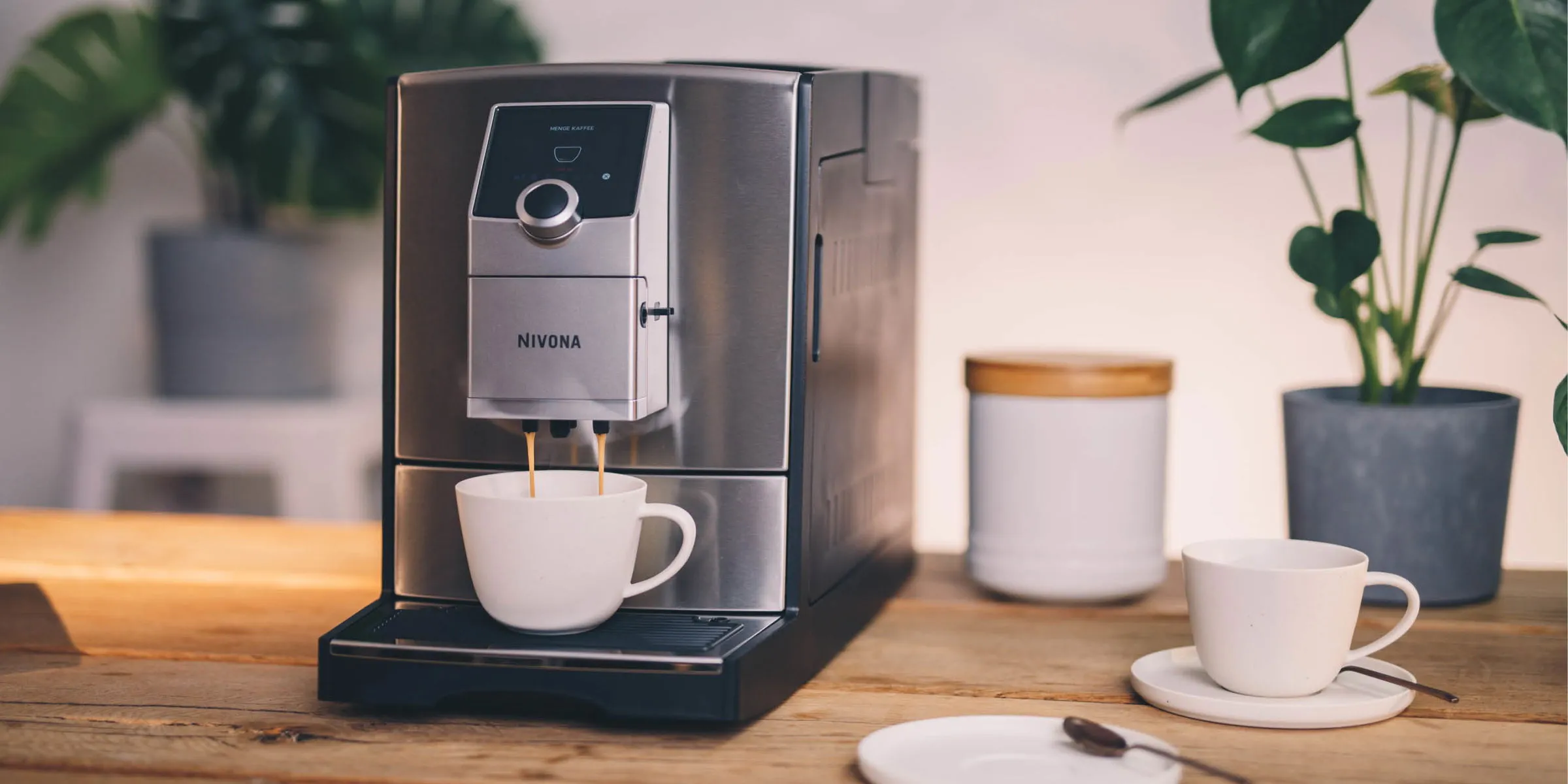 Individuelle Kaffeezubereitung mit der Nivona CafeRomatica dank Live-Programmierung und &quot;Mein Kaffee&quot;-Funktion