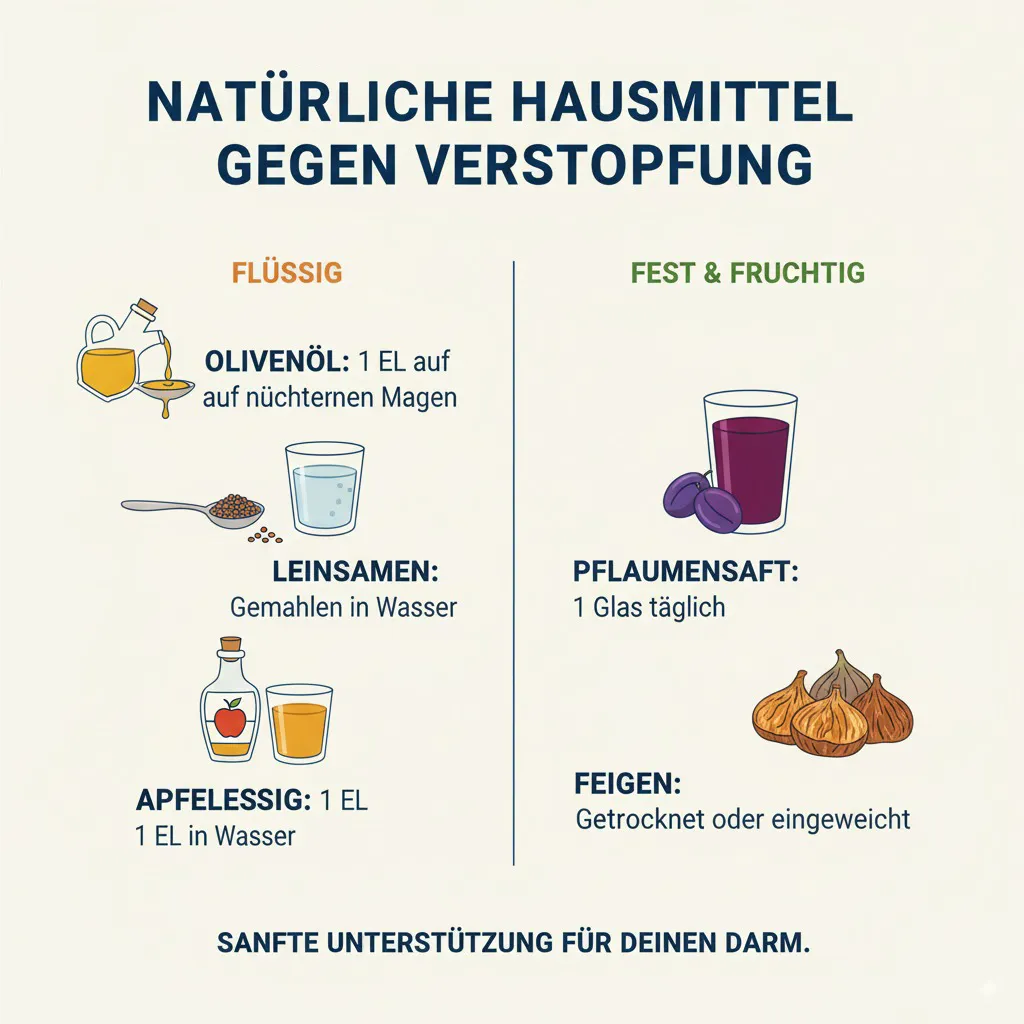 Infografik: Omas Hausmittel gegen Verstopfung