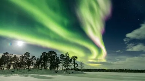 Infografik zur besten Reisezeit für Nordlichter