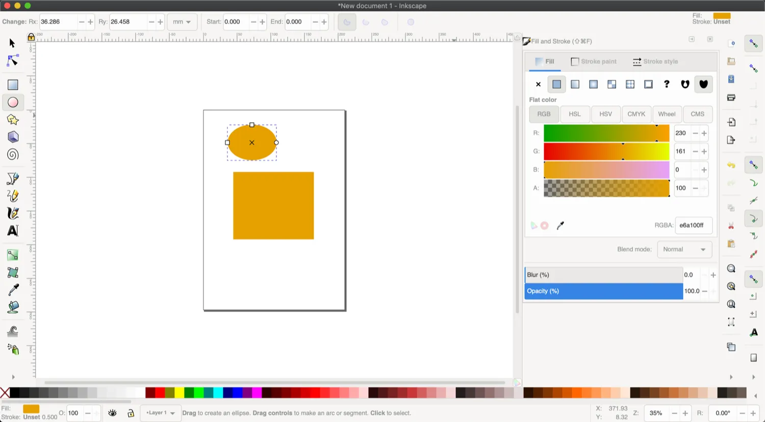 Inkscape screenshot
