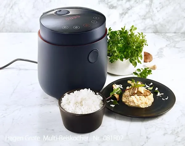 Innovativer Multi-Reiskocher mit Low-Carb-Programm und verschiedenen Gerichten