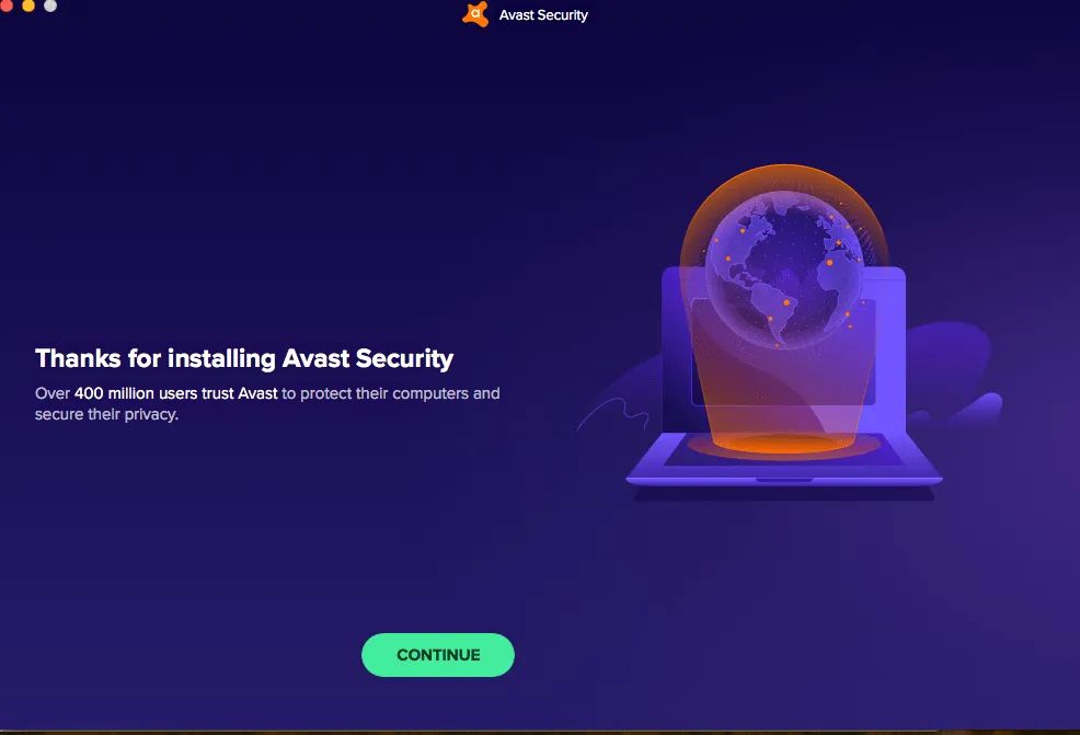 Installing Avast Antivirus
