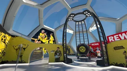 Interaktive Borussia Dortmund Fan-Welt in der digitalen Plattform von Coca-Cola und REWE