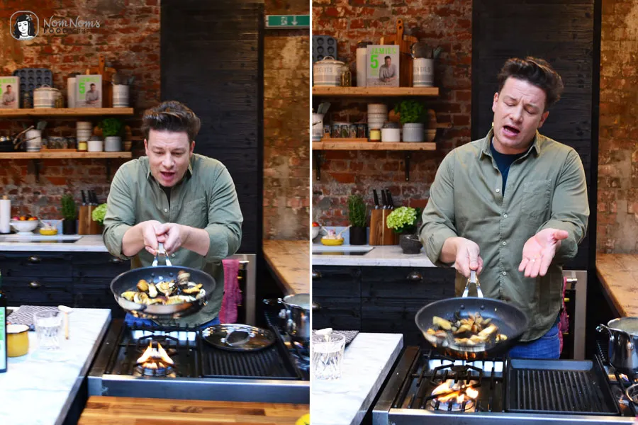 Jamie Oliver präsentiert seine 5-Zutaten-Küche, die zu einfachen Rezepten inspiriert