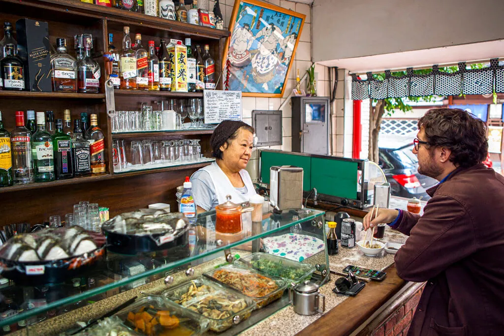 Japanischer Imbiss im Stadtteil Liberdade