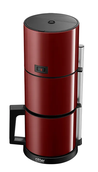 Kaffeemaschine in Rot
