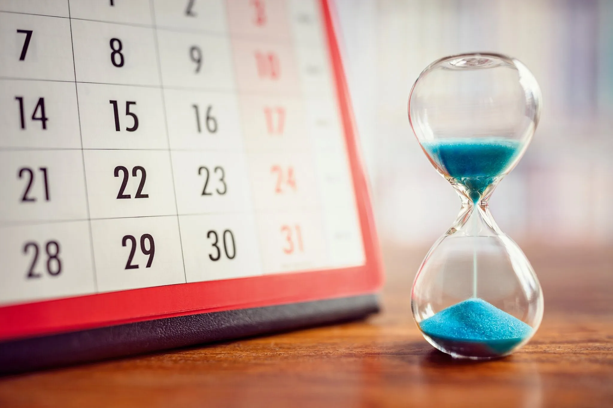 Kalender mit verspäteter Auszahlung