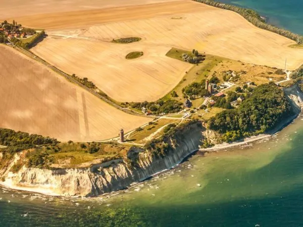Kap Arkona Rügen: Slawische Jaromarsburg aus der Vogelperspektive