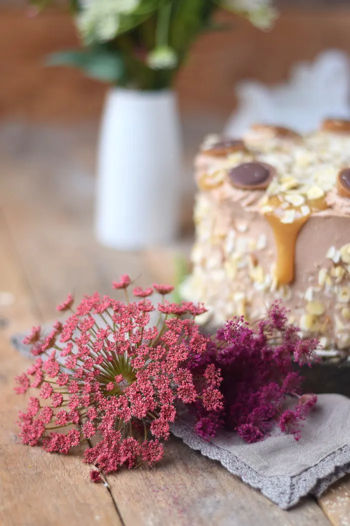 Karamell Nougat Haselnuss Toffifee Torte - Caramel Hazelnut Chocolate Cake (9)