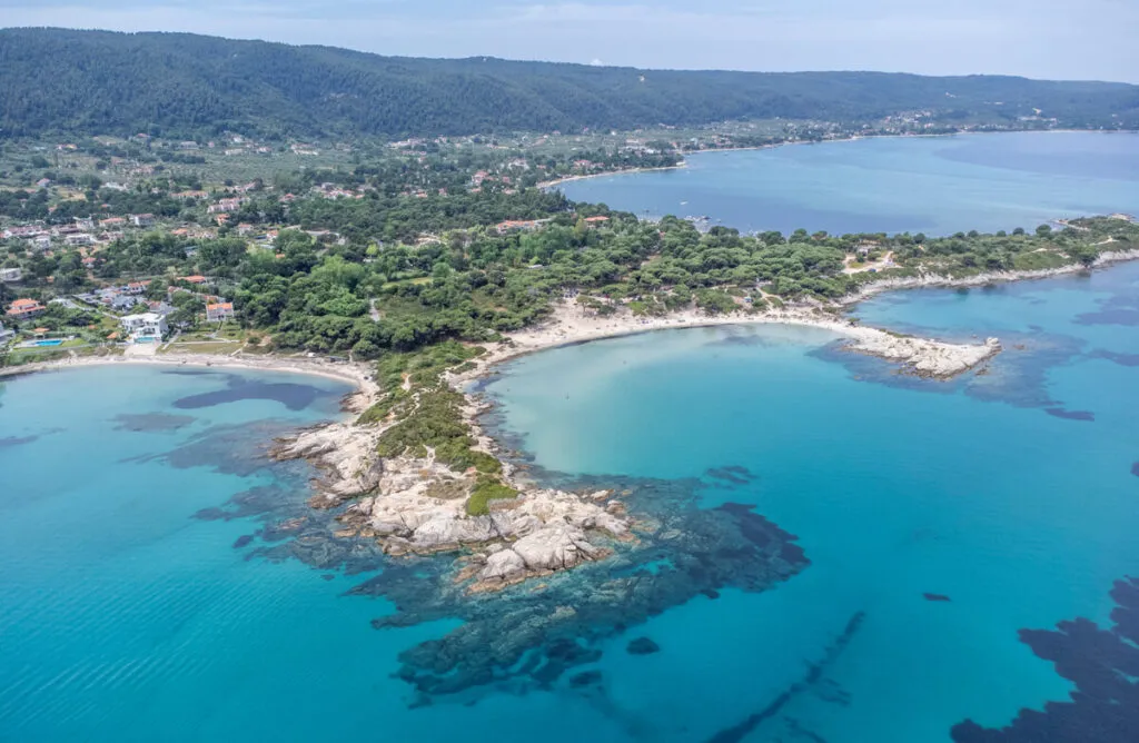 Karydi Beach Sithonia Chalkidiki im Juni