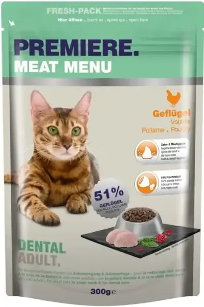 Katzenfutter Test: Premiere Meat Menu.
