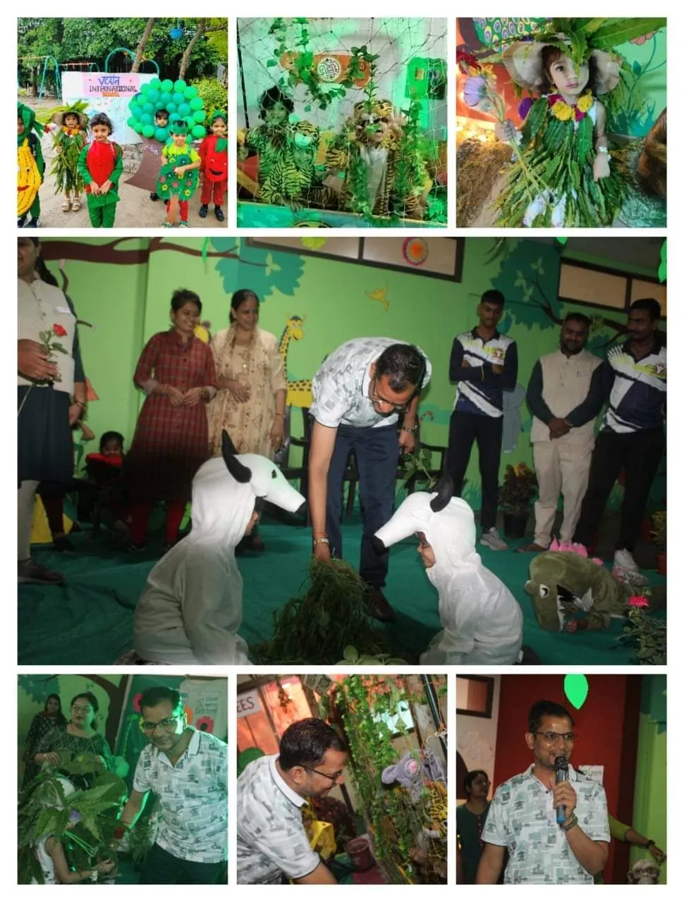 Kinder freuen sich über eine festliche Harry Potter Torte