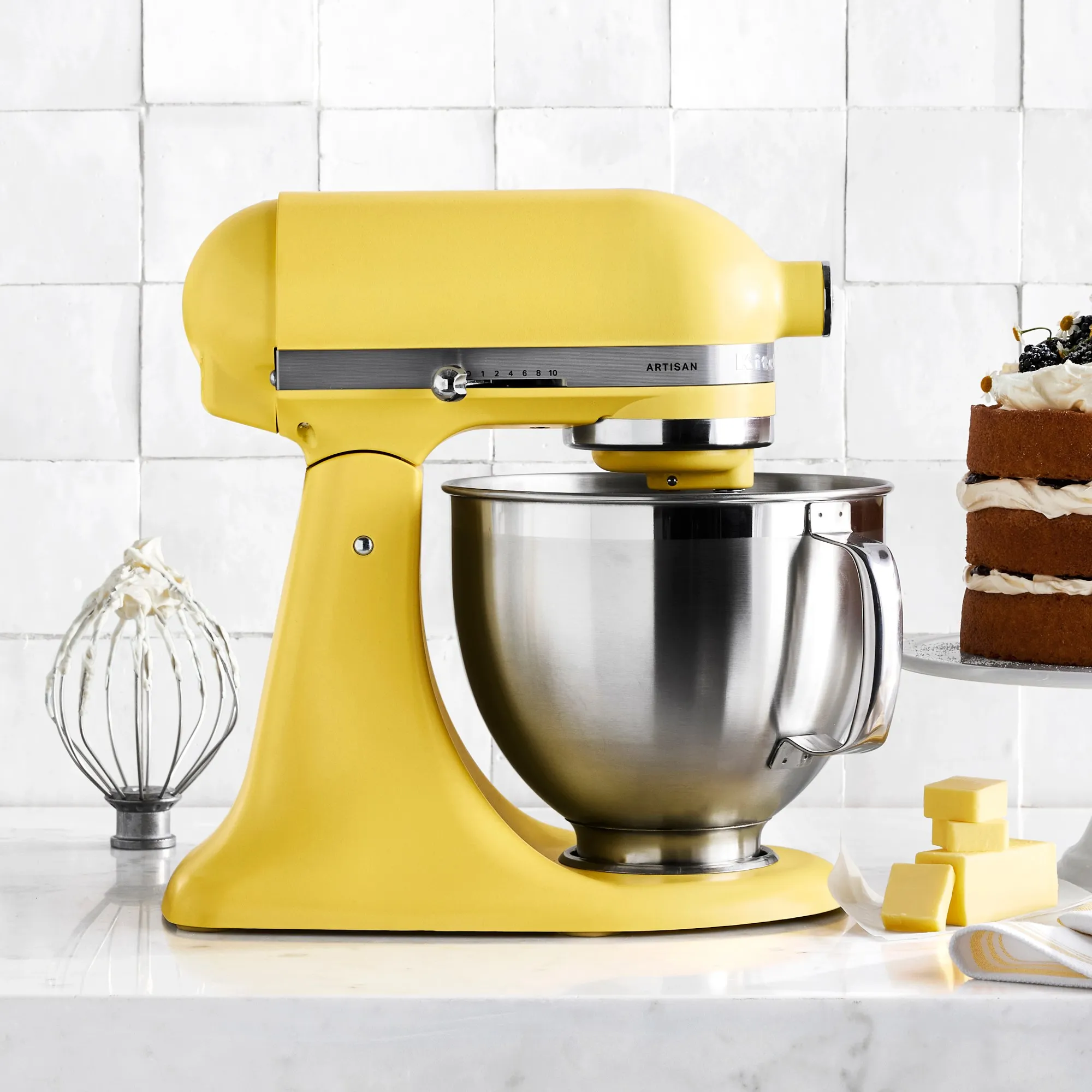 KitchenAid 2025 Farbe des Jahres Butter Standmixer