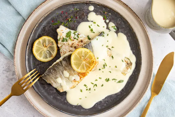 Klassische Senfsoße zu Fisch, schnell und einfach zubereitet