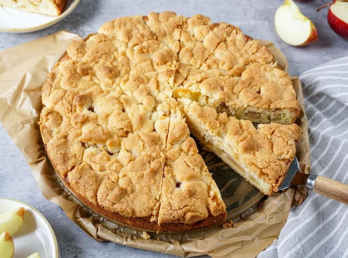Klassischer deutscher Apfelkuchen