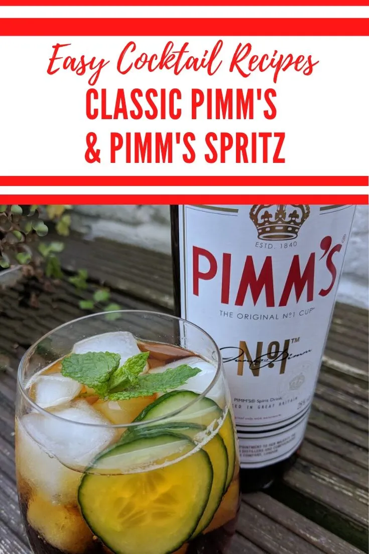 Klassisches Pimm's Getränk und Pimm's Spritz im Vergleich, zwei erfrischende Sommergetränke