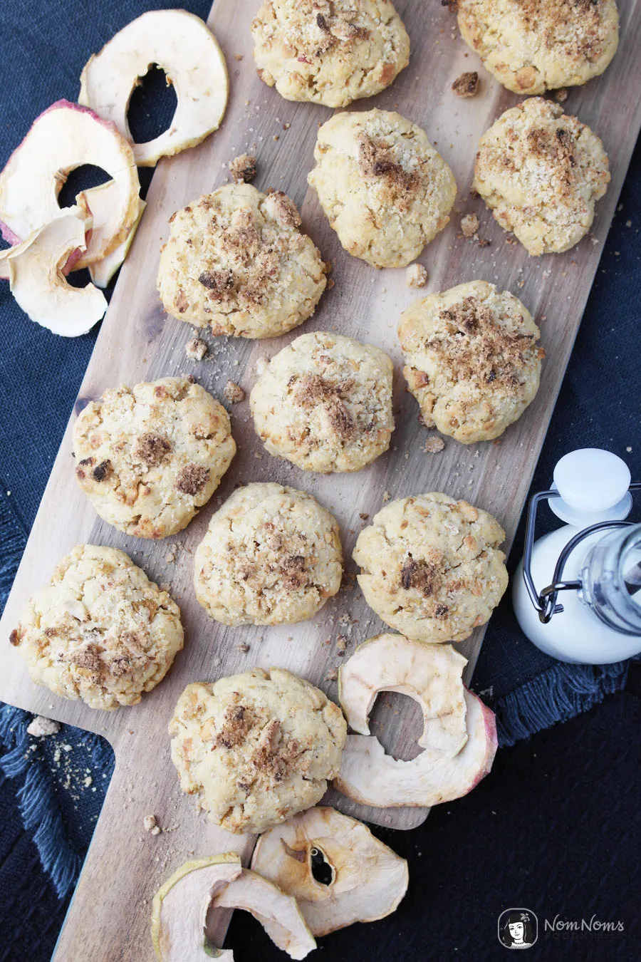 Knusprige Apfel-Streusel-Kekse nach einem 5-Zutaten-Rezept