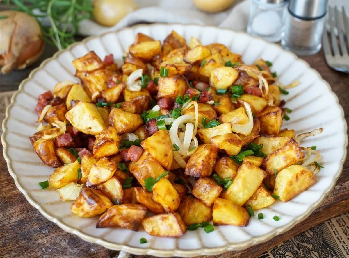 Knusprige Bratkartoffeln aus der Heißluftfritteuse