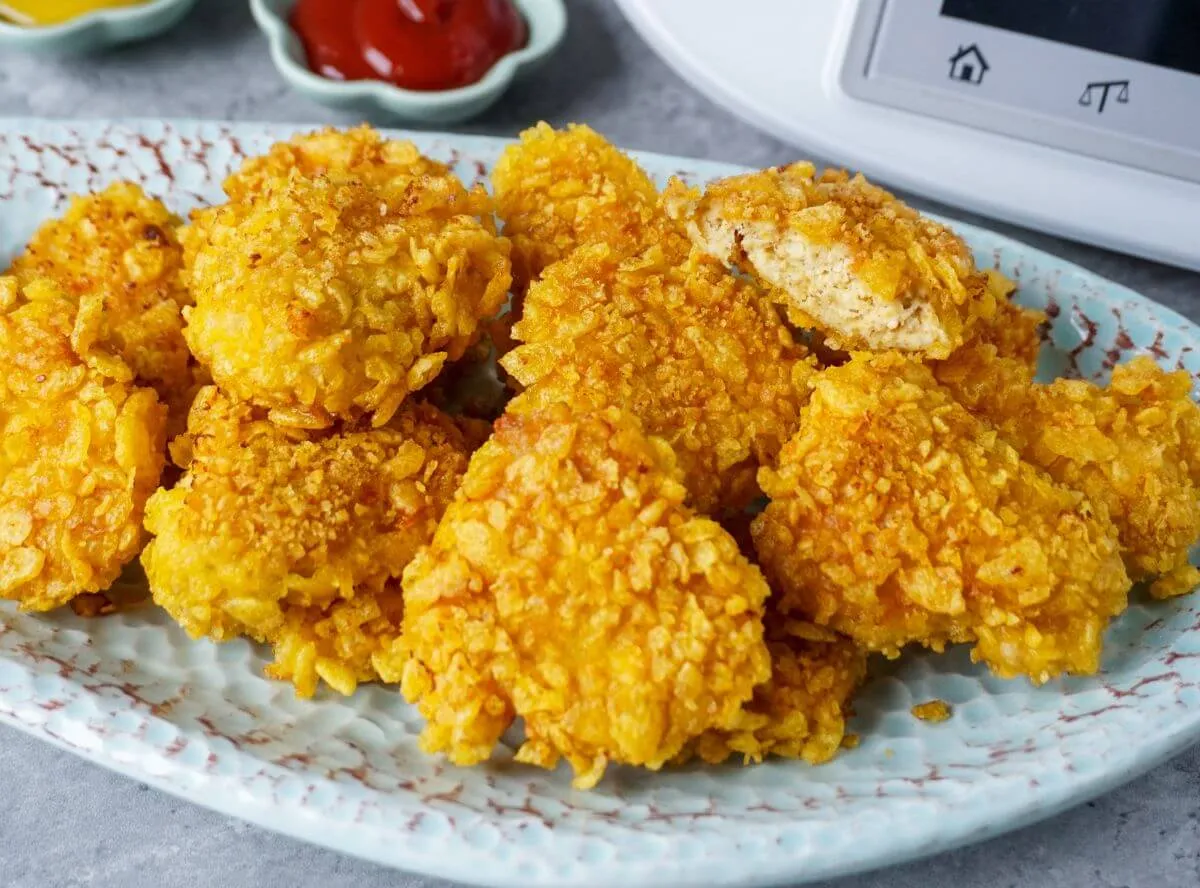 Knusprige Chicken Nuggets, selbstgemacht im Thermomix