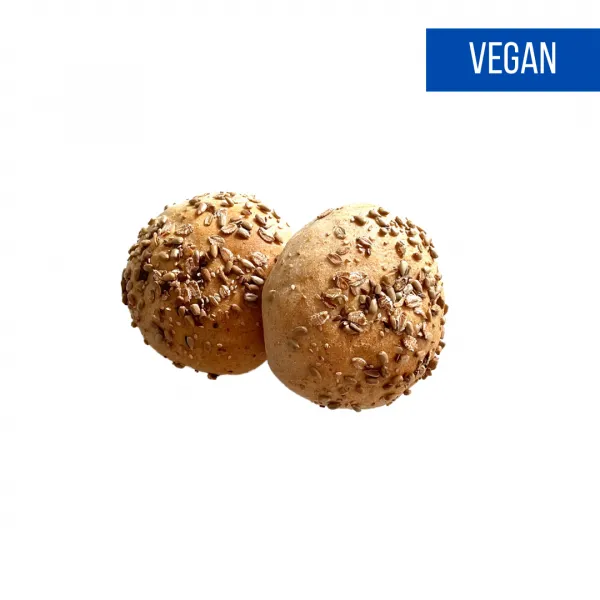 Knusprige Fladenmehrkornbrötchen frisch aus dem Ofen