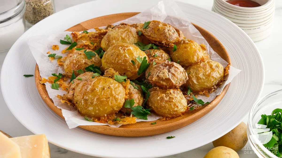 Knusprige Parmesankartoffeln aus dem Ofen