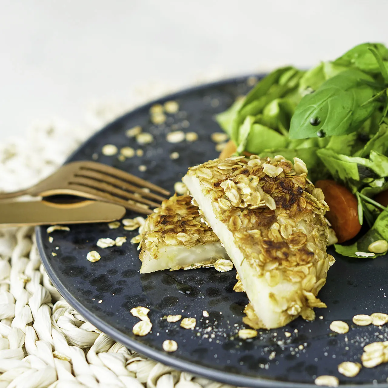 Knuspriges Sellerieschnitzel, eine kreative und basische Hauptspeise