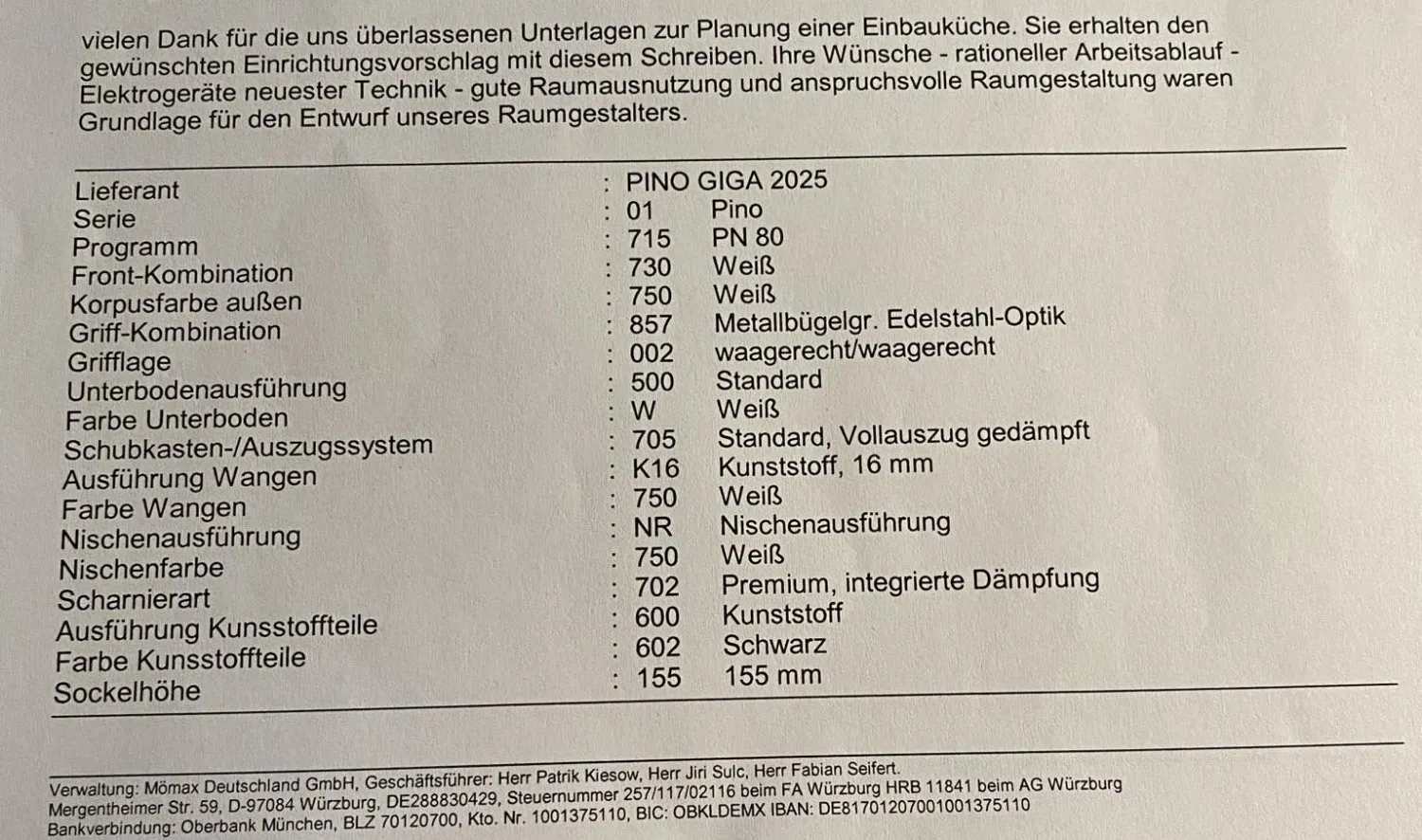 Kompakte L-Küche mit modernen Fronten