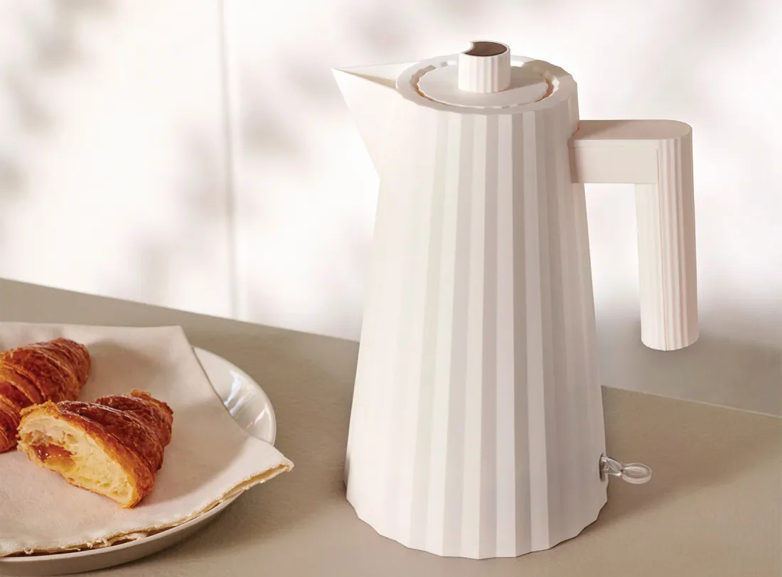 Komplettes Alessi Frühstücks-Set mit Wasserkocher, Toaster und Kaffeemaschine