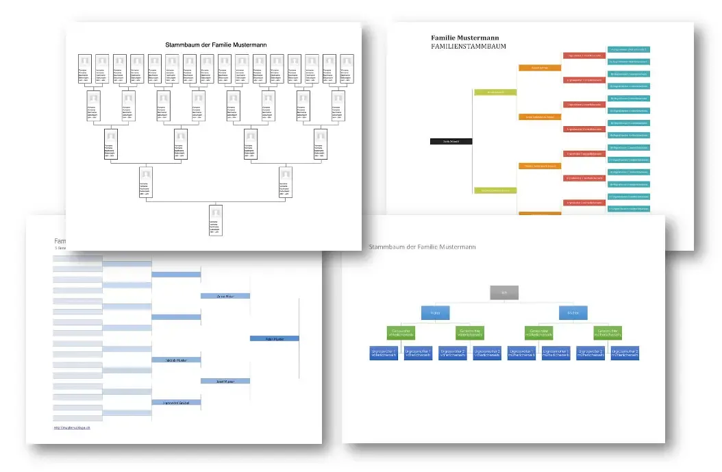 Kostenlose Excel Stammbaum Vorlage für einfache Ahnenforschung