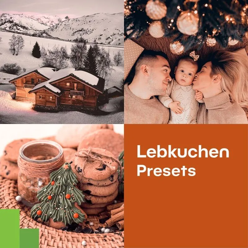 Kostenlose Lebkuchen-Presets von Zoner Photo Studio für warme und festliche Weihnachtsbilder