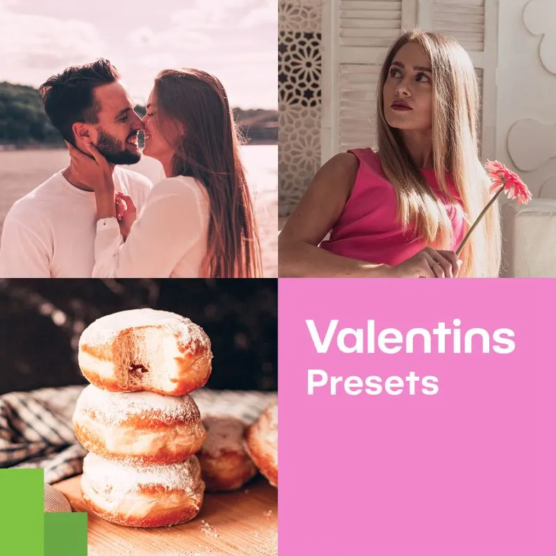 Kostenlose Valentins-Presets von Zoner Photo Studio für warme und romantische Porträts