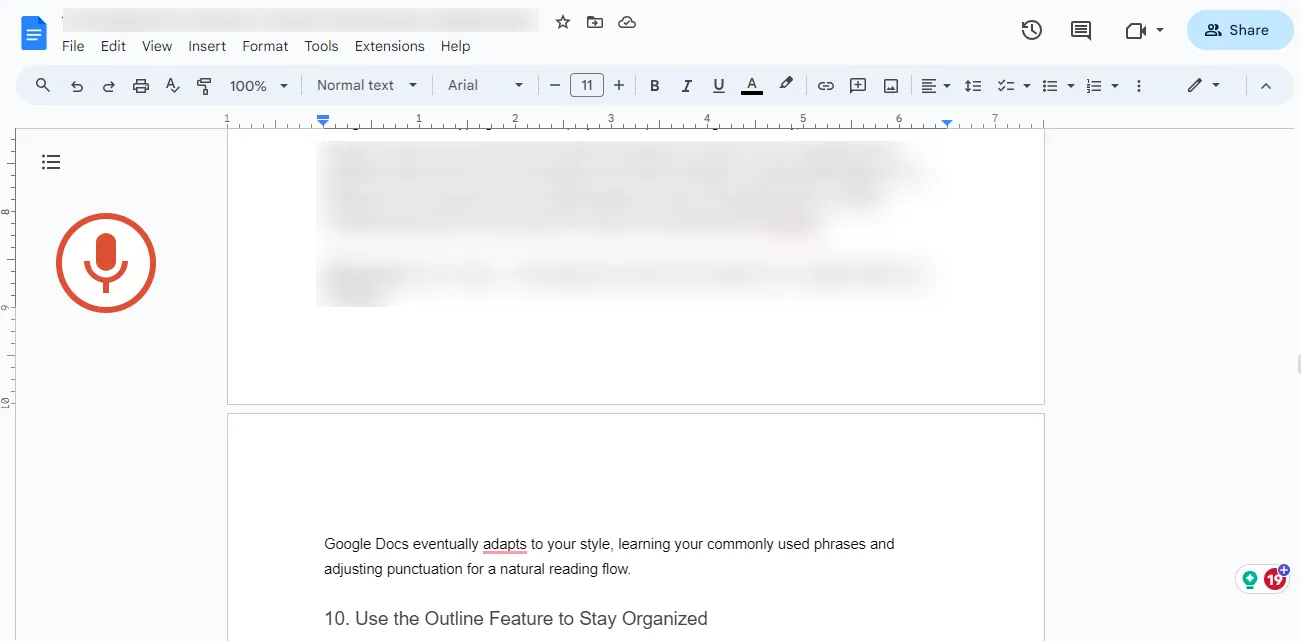 kostenloses Tippen in Google Docs