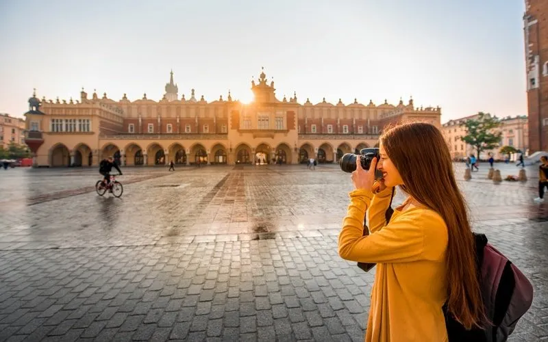 Krakauer Altstadt mit historischen Gebäuden