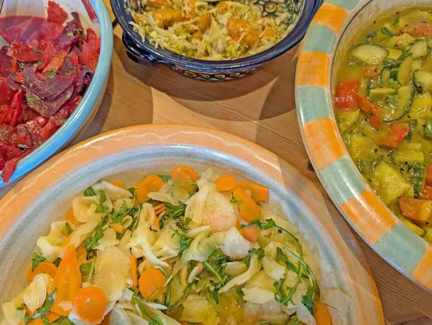 Kreative und gesunde Speisen im Biohotel-Restaurant