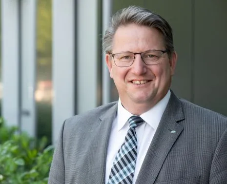 Kreisdirektor Markus Fischer bei einer Veranstaltung im Rheinisch-Bergischen Kreis