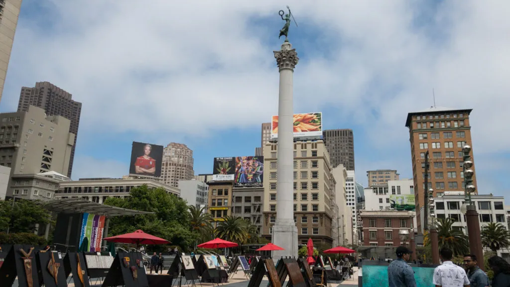 Kunstausstellung am Union Square.