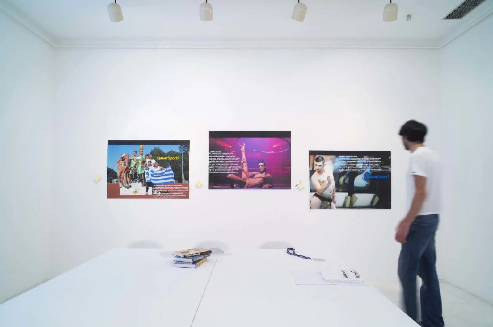 Künstlerische Darstellung und Performanceteil von Sport als sozialem Experiment