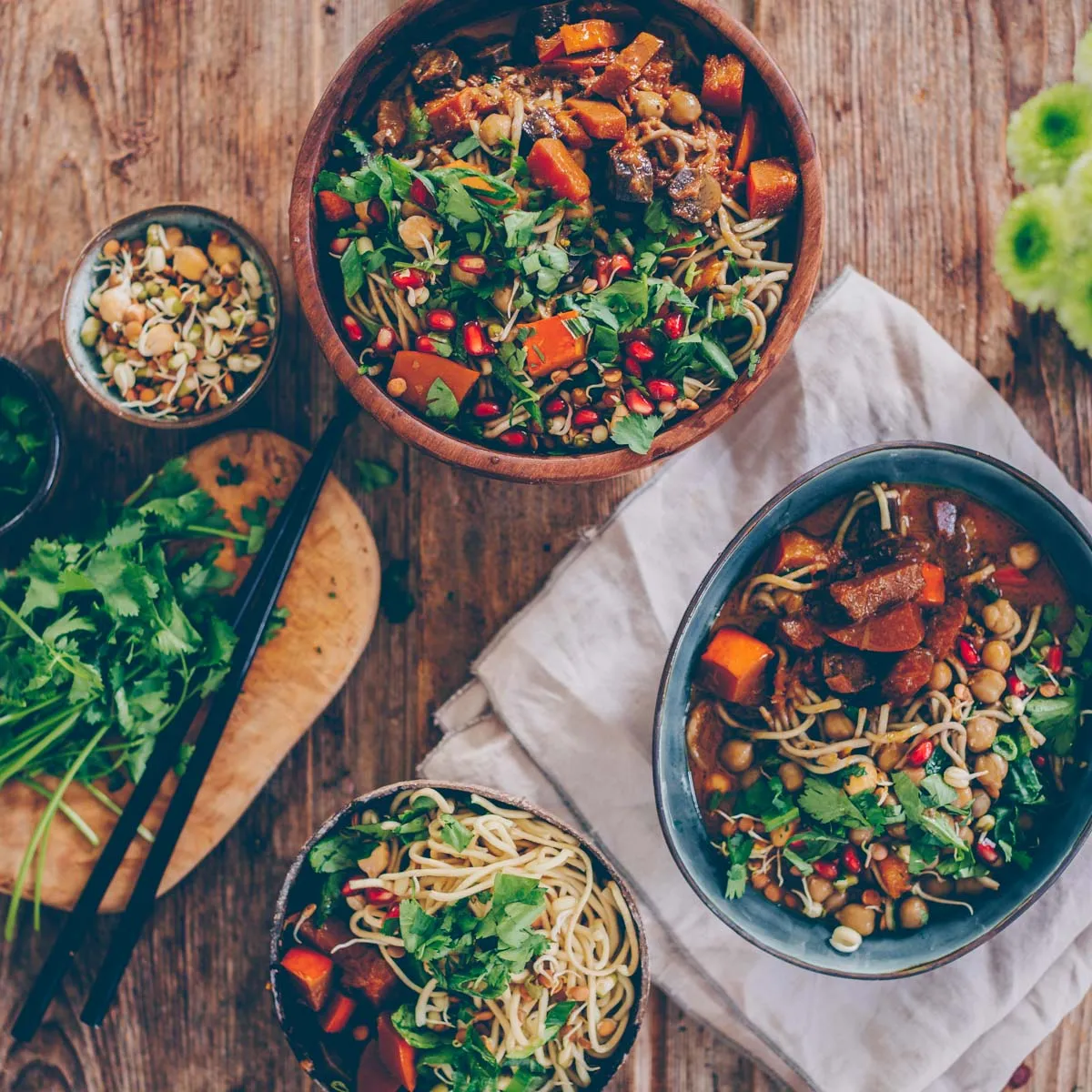 Kürbis Curry mit Kichererbsen