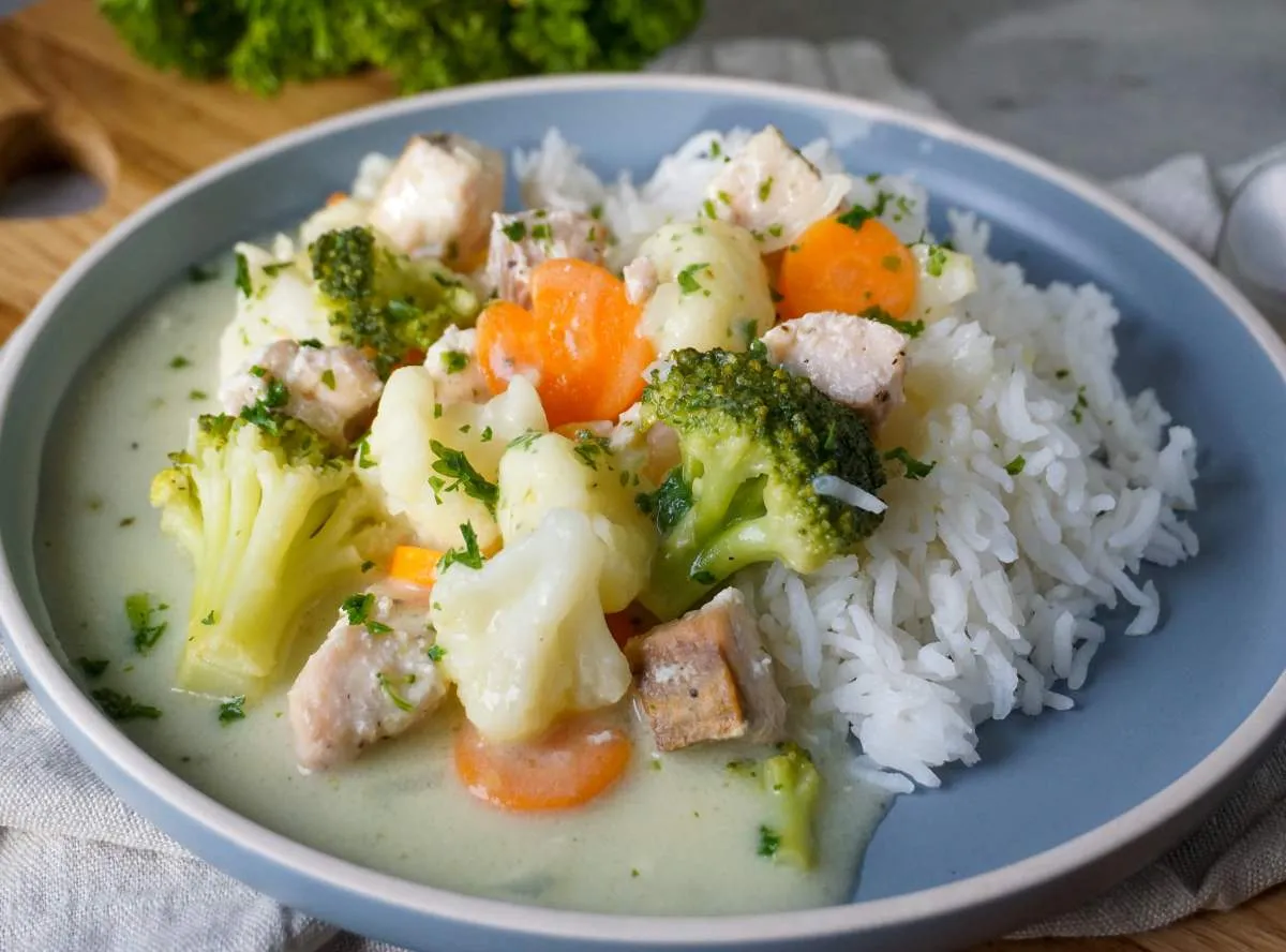 Lachs Frikassee als schnelles Rezept