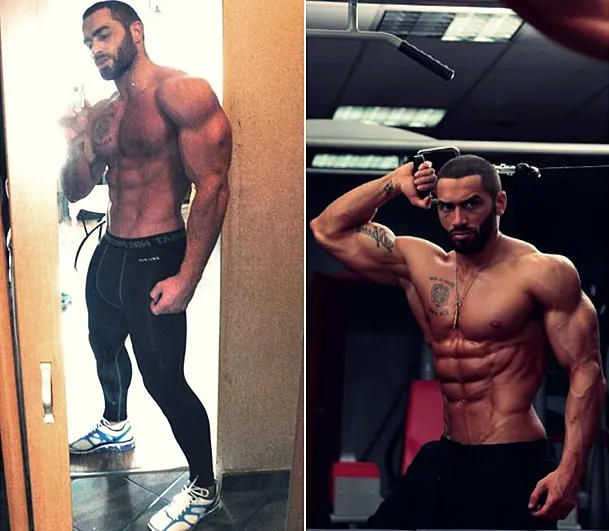 Lazar Angelov in einer dynamischen Pose, die Entschlossenheit und Ausdauer symbolisiert